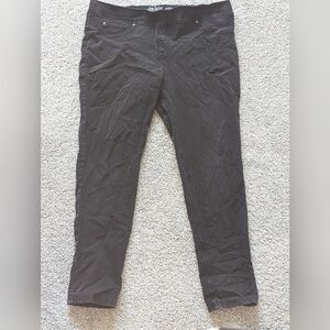 Slim Factor, Black, Stretch, Skinny, Cuff, Pull On J/L Eggings-Ladies 1x